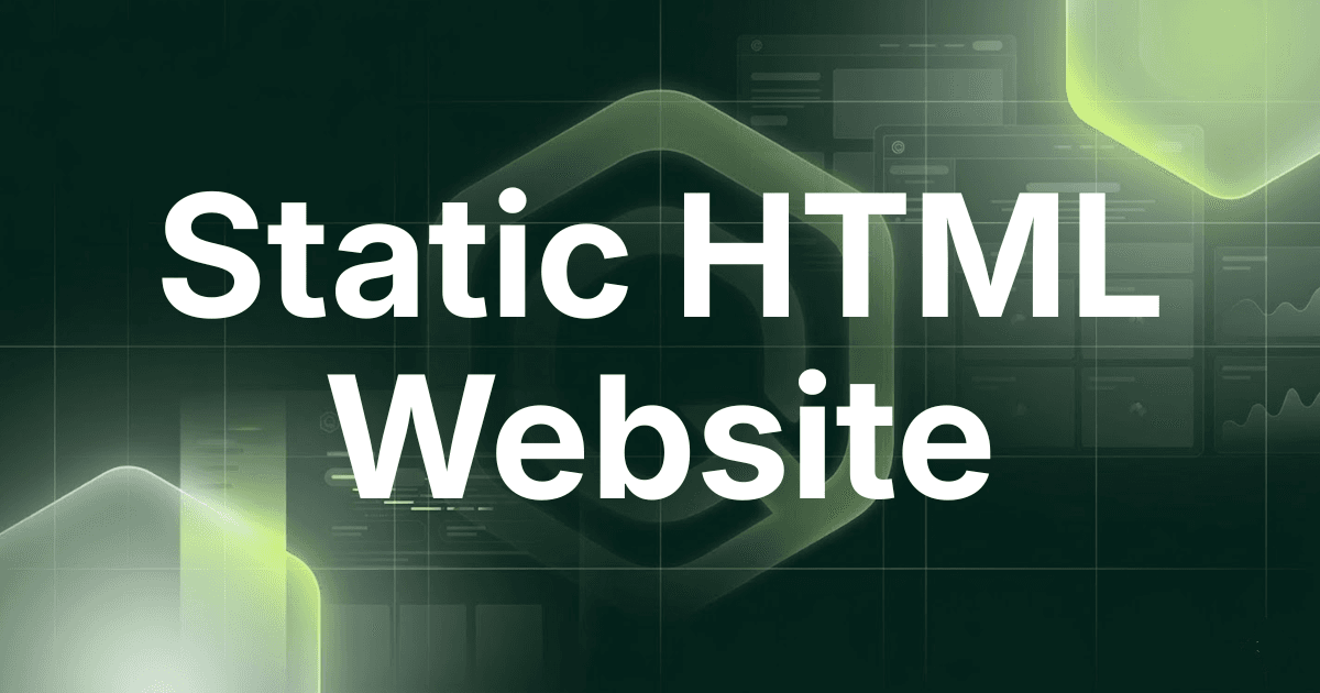 Static Html Website